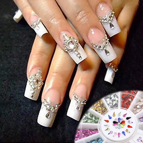 12 Colors 3mm Waterdrop Rhinestone Nail Art Salon Stickers Tips DIY Decorations with Wheel 5W15 7H41
12 Colors 3mm Waterdrop Rhinestone Nail Art Salon Stickers Tips DIY Decorations with Wheel 5W15 7H41