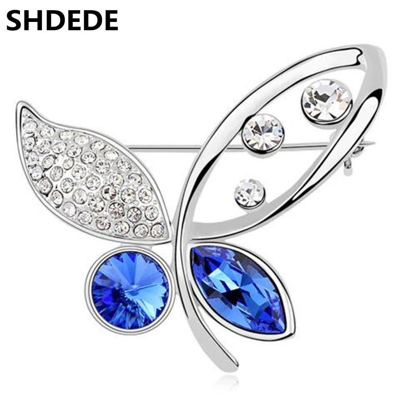 SHDEDE Fashion Brand Brooches For Women Crystal from Swarovski Butterfly Female Ladies Wedding Invitations Jewelry -8168
SHDEDE Fashion Brand Brooches For Women Crystal from Swarovski Butterfly Female Ladies Wedding Invitations Jewelry -8168