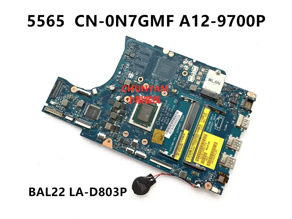 Новинка материнская плата для ноутбука DELL INSPIRON 5565 версия 1 0 (A00) системная 100%