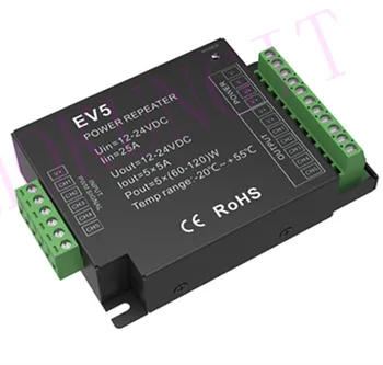 5CH*5A 12-24VDC CV Power Repeater EV5 LED Single Color Dual White RGB RGBW RGB+CCT LED Strip Led Power Amplifier EV5
5CH*5A 12-24VDC CV Power Repeater EV5 LED Single Color Dual White RGB RGBW RGB+CCT LED Strip Led Power Amplifier EV5