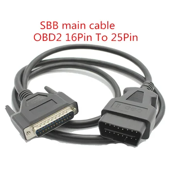 New OBD2 16PIN TO 25PIN Cable for SBB Key Programmer Sbb v33 key prog 25 PIN OBD 2 Main Cable Adapter Diagnostic Connector
New OBD2 16PIN TO 25PIN Cable for SBB Key Programmer Sbb v33 key prog 25 PIN OBD 2 Main Cable Adapter Diagnostic Connector