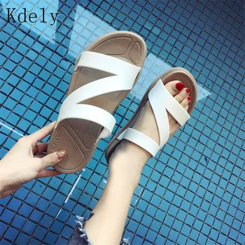 Hot Summer Flat Heel Women Cut Out Ladies Sandals Ladies Bohemia Sandals With Flat Shoe Outdoor Holiday Slides 35-40 beach shoes
Hot Summer Flat Heel Women Cut Out Ladies Sandals Ladies Bohemia Sandals With Flat Shoe Outdoor Holiday Slides 35-40 beach shoes