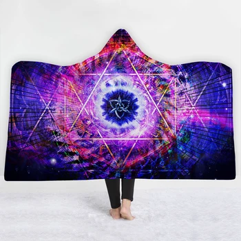 Hooded Blanket Mandala India head Sherpa Fleece Ocean Blue Wearable plush Throw Blanket on Bed Sofa Thick warm
Hooded Blanket Mandala India head Sherpa Fleece Ocean Blue Wearable plush Throw Blanket on Bed Sofa Thick warm