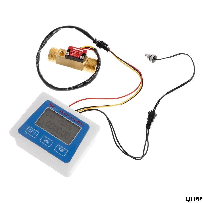 Drop Ship&Wholesale Digital Flow Meter Water Flowmeter Temperature Time Record with G1/2 Flow sensor APR28
Drop Ship&Wholesale Digital Flow Meter Water Flowmeter Temperature Time Record with G1/2 Flow sensor APR28