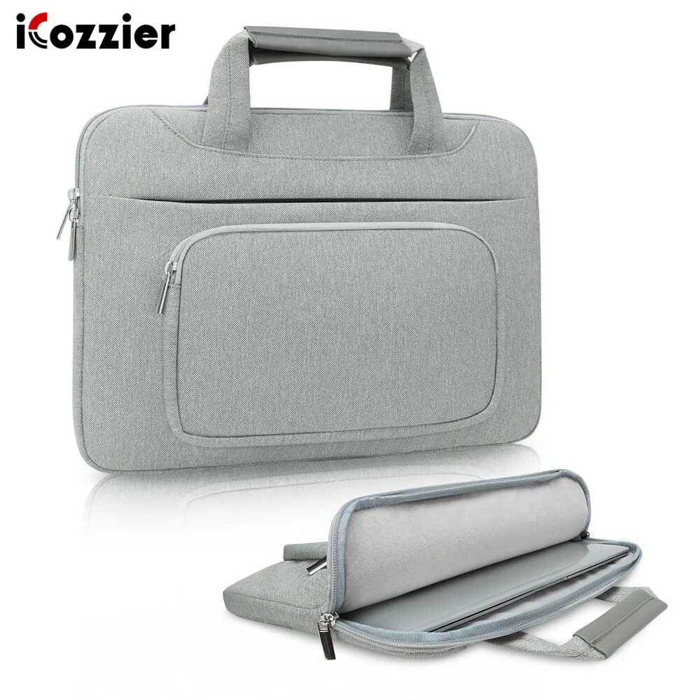 iCozzier 13.3 inch Front Pocket Laptop Sleeve Large Capacity Handbag Protective Business Case Bag for 13 Ultrabook/Notebook Grey
iCozzier 13.3 inch Front Pocket Laptop Sleeve Large Capacity Handbag Protective Business Case Bag for 13 Ultrabook/Notebook Grey