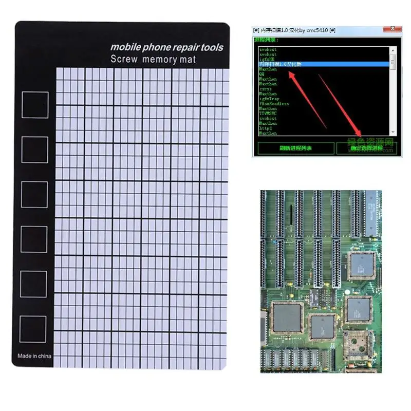 Magnetic Screw Mat Phone Screws Storage Memory Chart Working Pad Mobile Tablets Repair Tools | Инструменты