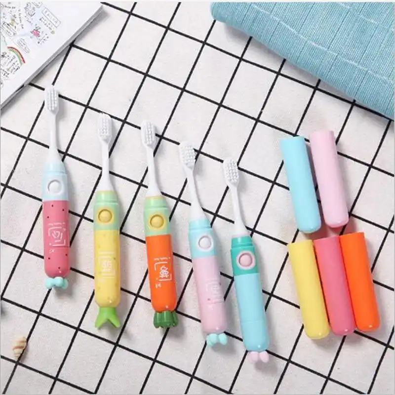 800 2600mah 子供電動歯ブラシ子供歯ブラシ赤ちゃんミニポータブル電気マッサージ歯歯科ケア旅行 Gooum