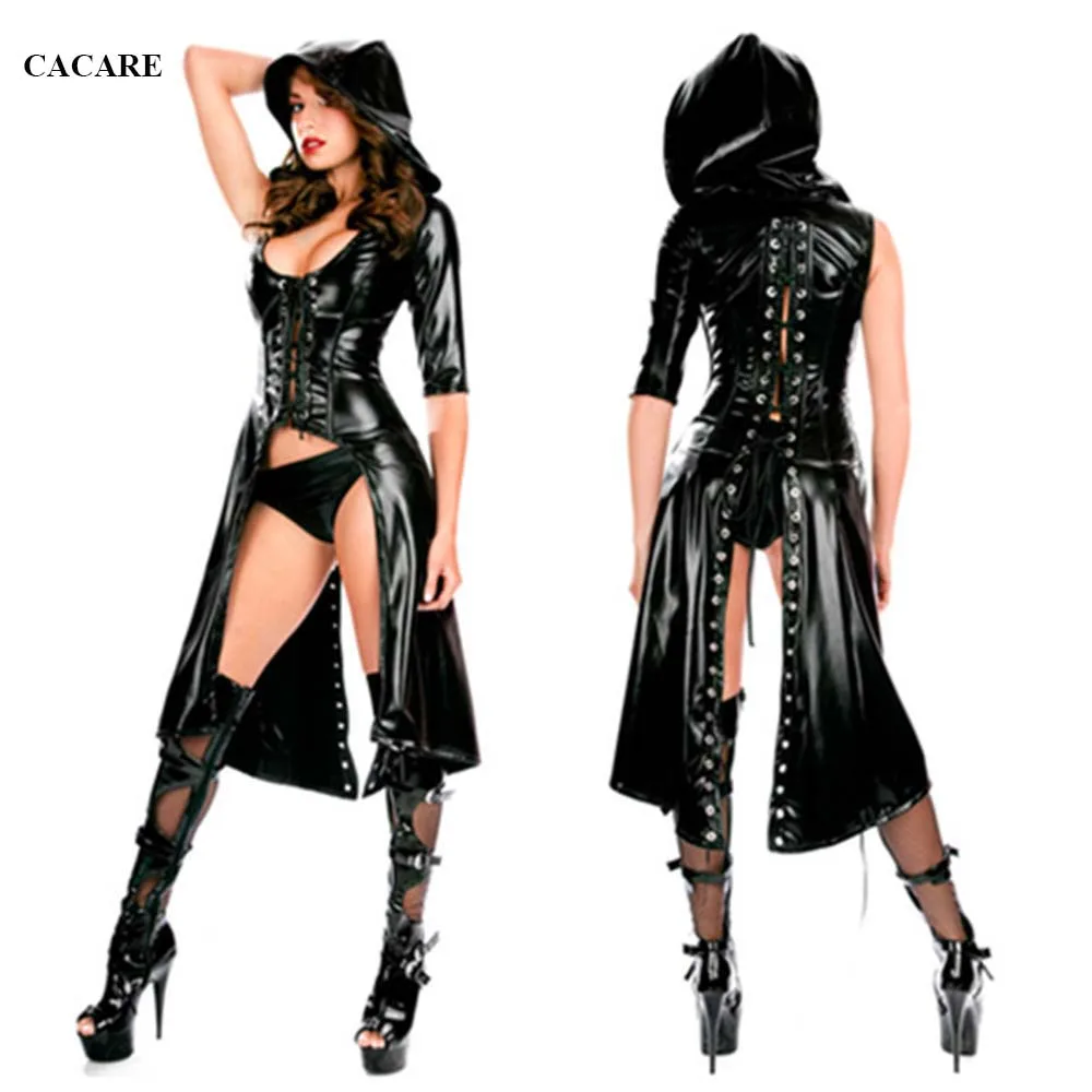 CHEAPEST Sexy Costumes Cosplay Leather Jazz Dance dj Stage Costume Dance Suit F0648 Black with Hooded Split Hem 1 Sleeve
CHEAPEST Sexy Costumes Cosplay Leather Jazz Dance dj Stage Costume Dance Suit F0648 Black with Hooded Split Hem 1 Sleeve