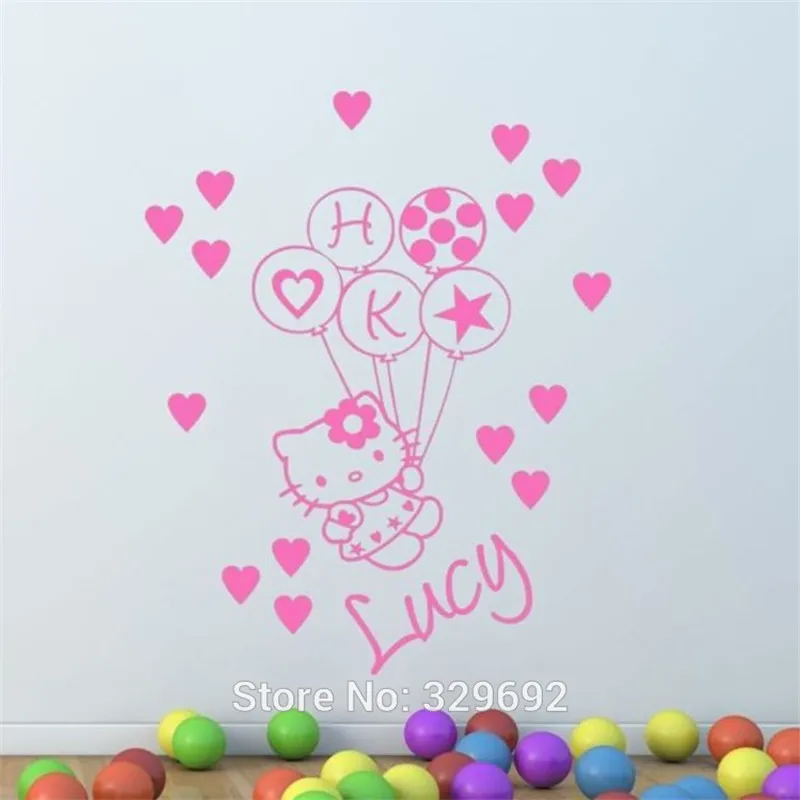 free shipping Personlized name hello kitty Vinyl children kids wall sticker home decor girls decals wall art mural paper tx-346
free shipping Personlized name hello kitty Vinyl children kids wall sticker home decor girls decals wall art mural paper tx-346