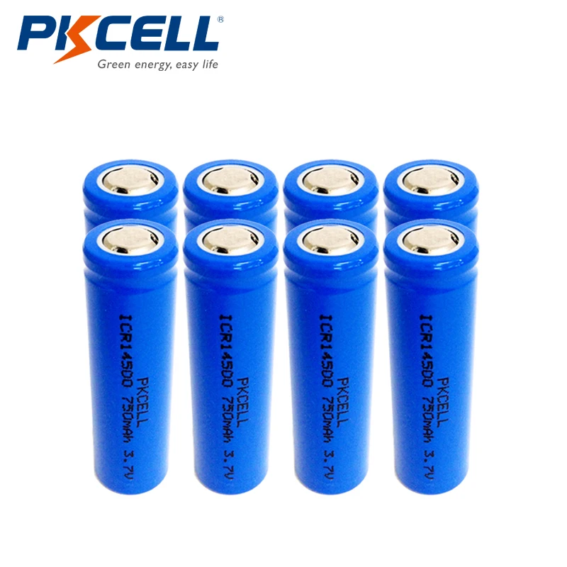 8pcs PKCELL 3.7V 14500 750mAh AA Li-ion Rechargeable Battery For Flashlight Torch 
8pcs PKCELL 3.7V 14500 750mAh AA Li-ion Rechargeable Battery For Flashlight Torch