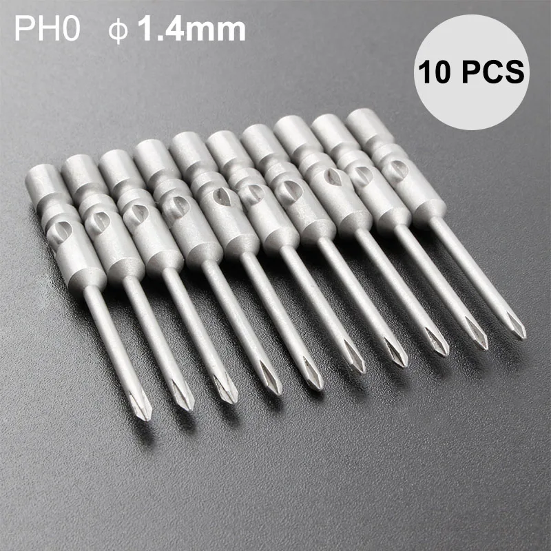 Electric Screwdriver Head Drill Bit Set 40mm 10PCS PH0-PH2 Round Shank Magnetic S2 Alloy Steel for Cross Torx Head 1.2mm~4.0mm
Electric Screwdriver Head Drill Bit Set 40mm 10PCS PH0-PH2 Round Shank Magnetic S2 Alloy Steel for Cross Torx Head 1.2mm~4.0mm