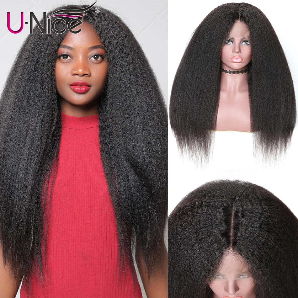 Unice Hair 360 Lace Frontal Wig Kinky Straight Lace Wig 150% & 180% Density Brazilian Human Hair Wigs Remy Human Hair Wigs
Unice Hair 360 Lace Frontal Wig Kinky Straight Lace Wig 150% & 180% Density Brazilian Human Hair Wigs Remy Human Hair Wigs