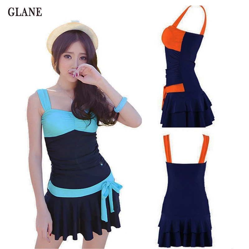 Image SEXY GIrls Biknis one piece bandage swimsuit dress BODY SHAPER SKIRT SWIMSUIT SWIMDRESS TUMMY CONTROL BLACK SWIMEAR JUMPSUIT