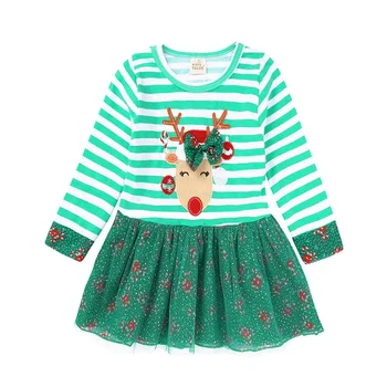 Green Stripe Christmas Baby Girl Dress Deer Children Xmas Clothes Girls Ball Gown Floral Tutu Dresses Crutches Candy Cane Outfit
Green Stripe Christmas Baby Girl Dress Deer Children Xmas Clothes Girls Ball Gown Floral Tutu Dresses Crutches Candy Cane Outfit