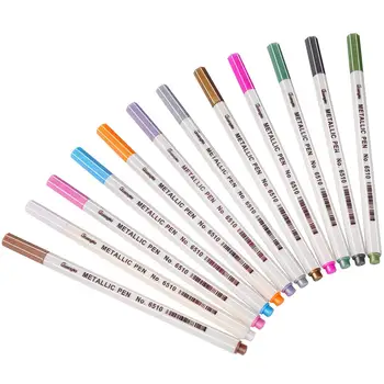 Metallic Markers Paints Pens, Fine Point Metallic Marker Pens for Black Paper, Glass, Rock Painting, Card Making, Set of 12
Metallic Markers Paints Pens, Fine Point Metallic Marker Pens for Black Paper, Glass, Rock Painting, Card Making, Set of 12