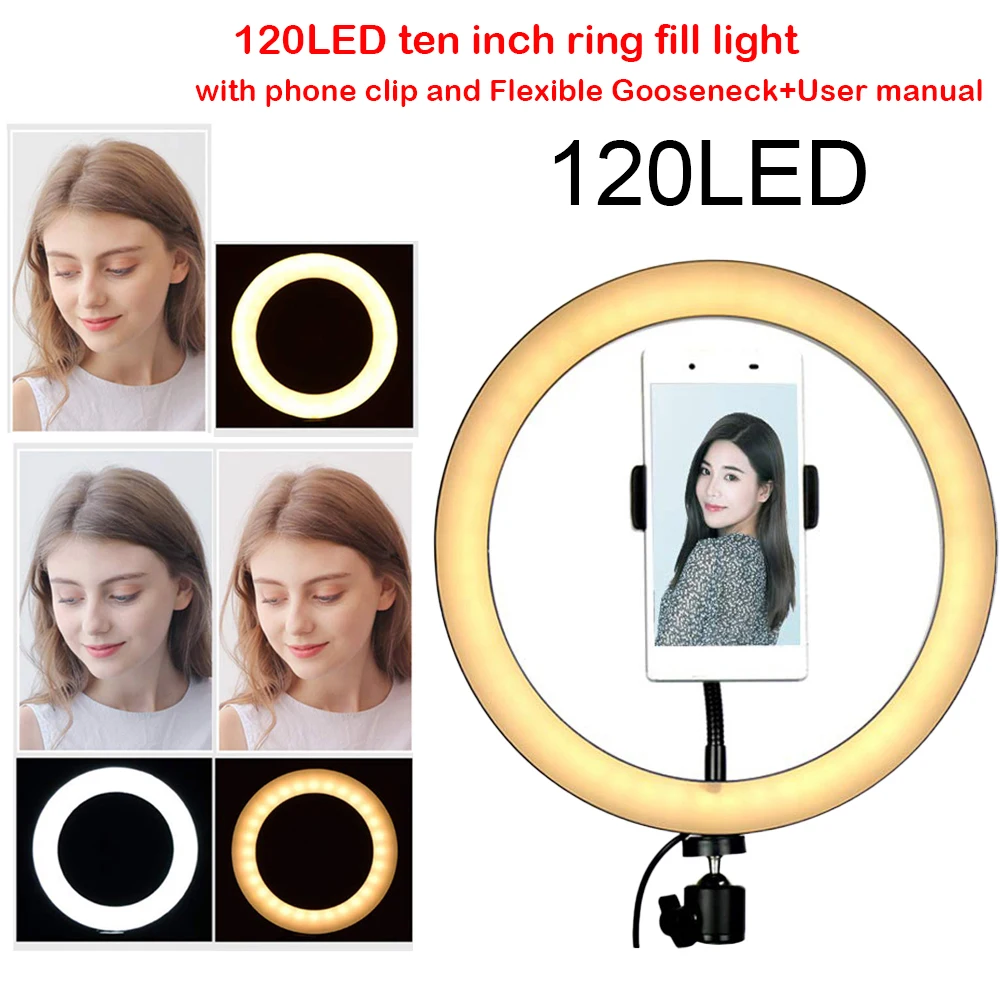VELEDGE Dimmable LED Studio Camera Ring Light Photo Phone Video Light Lamp Ring Table Fill Light For YouTube Makeup/Photography
VELEDGE Dimmable LED Studio Camera Ring Light Photo Phone Video Light Lamp Ring Table Fill Light For YouTube Makeup/Photography