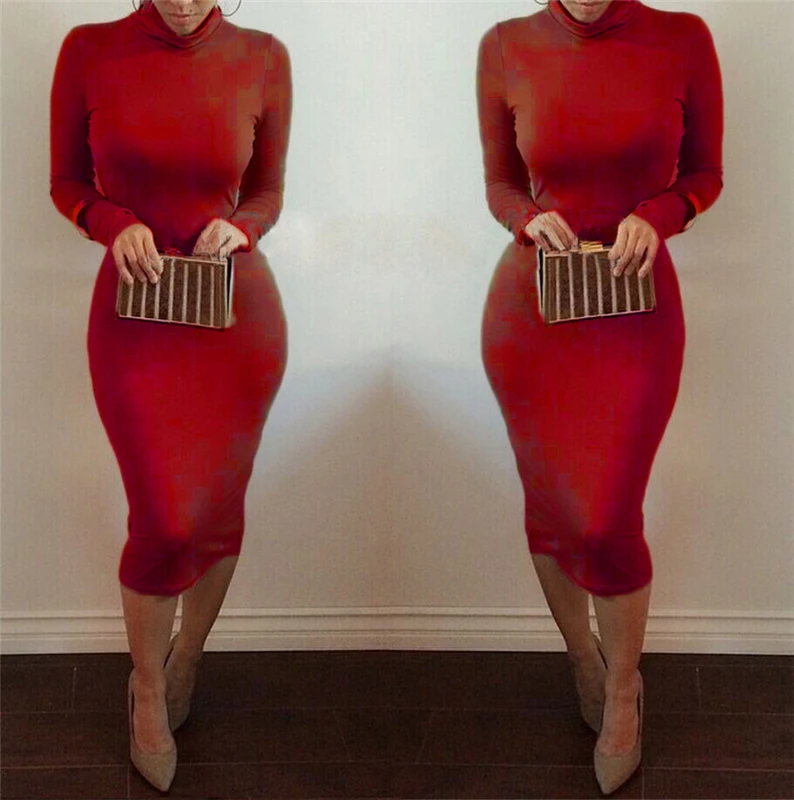 Women Bandage Dress Autumn Turtleneck Slim Long Sleeve Bodycon Dress Fashion Night Club Sheath Wrap Dresses WLD766
Women Bandage Dress Autumn Turtleneck Slim Long Sleeve Bodycon Dress Fashion Night Club Sheath Wrap Dresses WLD766