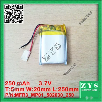 1 pcs. li-ion battery 3.7v 250mAh rechargeable battery 3.7 v 250 mah size: 5x20x30mm
1 pcs. li-ion battery 3.7v 250mAh rechargeable battery 3.7 v 250 mah size: 5x20x30mm