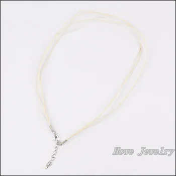 35 pcs Cream-colored Organza Voile Ribbon Waxed Cotton Necklace Cords Lobster Clasp DIY Jewelry Accessory
35 pcs Cream-colored Organza Voile Ribbon Waxed Cotton Necklace Cords Lobster Clasp DIY Jewelry Accessory