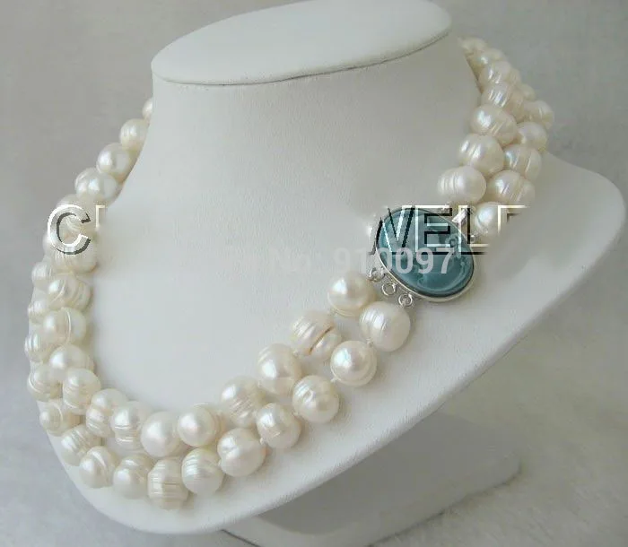 LHX54013>17-18" 2row 13mm white flaw round freshwater pearl necklace-cameo clasp
LHX54013>17-18" 2row 13mm white flaw round freshwater pearl necklace-cameo clasp
