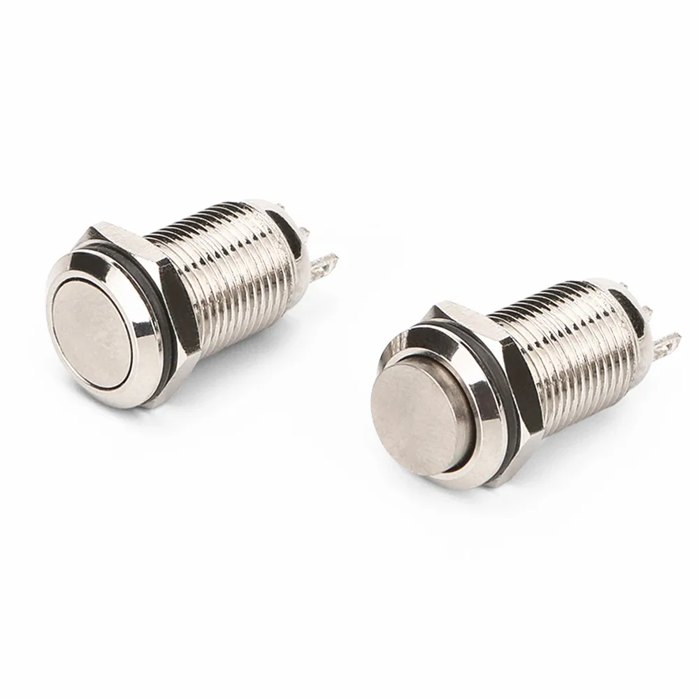 1PC 10MM Panel Hole Metal Button Switch Momentary/Locking Flat/High Head Type 2A/36VDC 3pin soldering IP65 NO+NC
1PC 10MM Panel Hole Metal Button Switch Momentary/Locking Flat/High Head Type 2A/36VDC 3pin soldering IP65 NO+NC