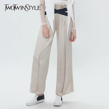 GALCAUR Wide Leg Pants Female High Waist Patchwork Ruffles Elastic Large Sise Long Trousers 2018 Summer Fashion OL Clothing
GALCAUR Wide Leg Pants Female High Waist Patchwork Ruffles Elastic Large Sise Long Trousers 2018 Summer Fashion OL Clothing