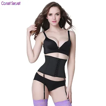 Corset Secret Adjustable 3 Hooks 9 Steel Boned Latex Waist Trainer For Women Slimmer Bodysuits With Garters
Corset Secret Adjustable 3 Hooks 9 Steel Boned Latex Waist Trainer For Women Slimmer Bodysuits With Garters