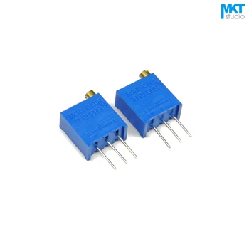 100Pcs 3296W-253 25K Ohm B-Type Linear Precision Cermet Rotary Trimmer Potentiometer Knob,Variable Resistor
100Pcs 3296W-253 25K Ohm B-Type Linear Precision Cermet Rotary Trimmer Potentiometer Knob,Variable Resistor