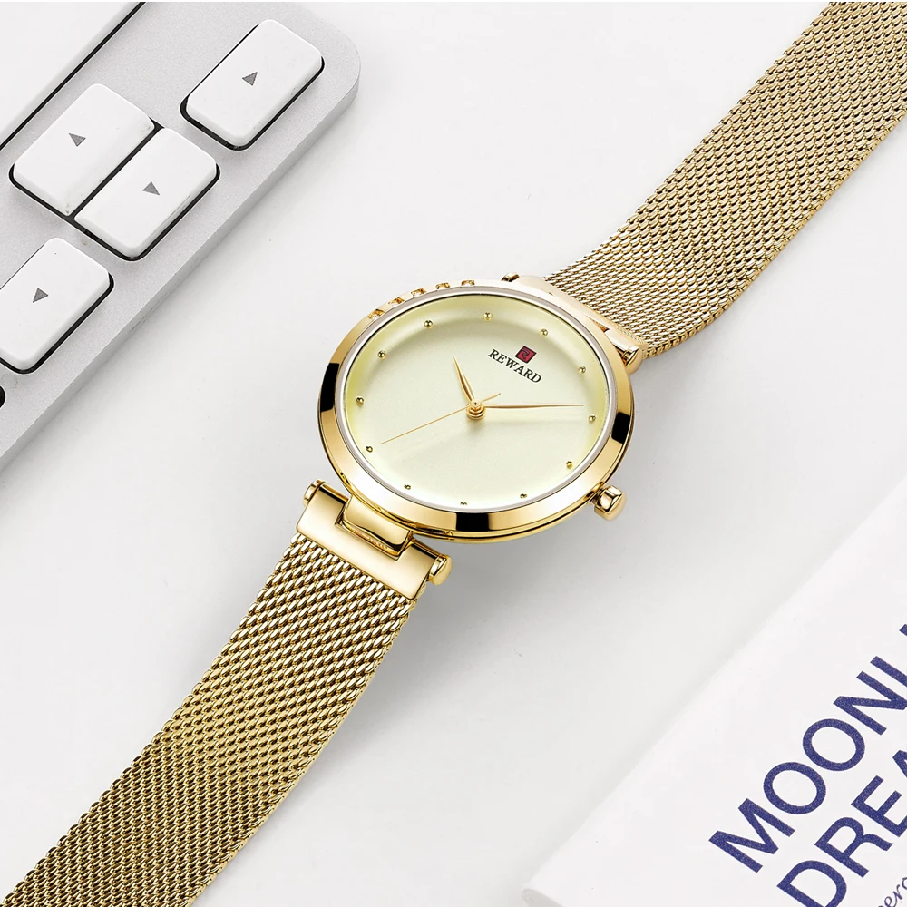 reward Gold Ladies Watches Women Luxury Waterproof Quartz Woman Watches Analogue Luminous Wrist Watches Relogio Feminino free shipping 2018 2019 gifts (4)