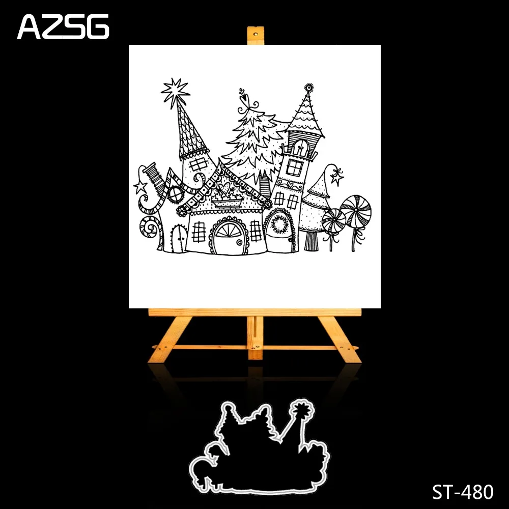 AZSG Castle design pattern transparent silicone stamp / stamp DIY scrapbook / album decoration stamp cutting knife mold
AZSG Castle design pattern transparent silicone stamp / stamp DIY scrapbook / album decoration stamp cutting knife mold