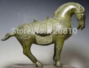 Rare Asian Qing Dynasty Tibet decorate horse bronze statue