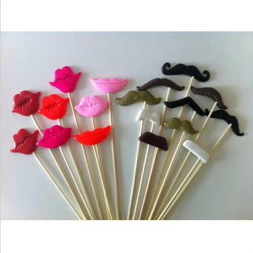18pcs/lot Photo Booth Props For Party POLYMER CLAY Moustaches and Lips on a stick Decoration Event Party Supplies Mix Colors
18pcs/lot Photo Booth Props For Party POLYMER CLAY Moustaches and Lips on a stick Decoration Event Party Supplies Mix Colors