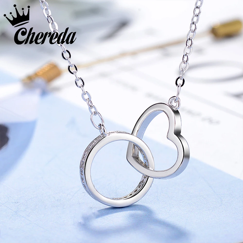Chereda Hollow Geometric Lover Necklaces for Women Silver Gold Color Chain Choker Wedding Elegant Jewelry Christmas Present
Chereda Hollow Geometric Lover Necklaces for Women Silver Gold Color Chain Choker Wedding Elegant Jewelry Christmas Present