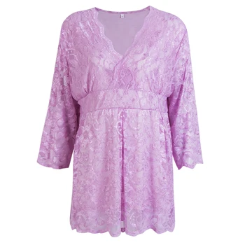 Plus Size Women's Casual Lace Blouse Ladies Long Sleeve Shirt Loose V Neck Tops Shirt Pullovers
Plus Size Women's Casual Lace Blouse Ladies Long Sleeve Shirt Loose V Neck Tops Shirt Pullovers