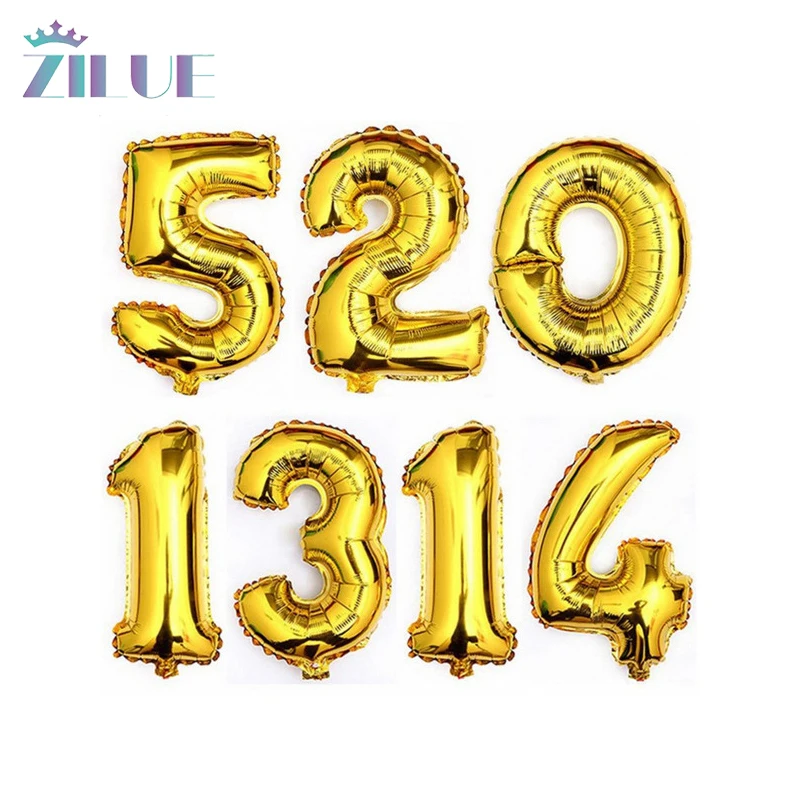 Zilue 1Pcs 40" Large Number Gold Aluminum Foil Balloon Wedding Festival Decoration Baloons Valentine Anniversary Party Balloons
Zilue 1Pcs 40" Large Number Gold Aluminum Foil Balloon Wedding Festival Decoration Baloons Valentine Anniversary Party Balloons