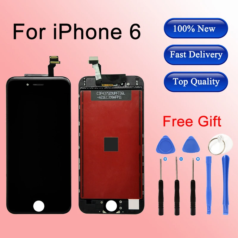 Full LCD Display For iPhone 6 LCD with Touch Digitizer Assembly Black White Free Shipping
Full LCD Display For iPhone 6 LCD with Touch Digitizer Assembly Black White Free Shipping