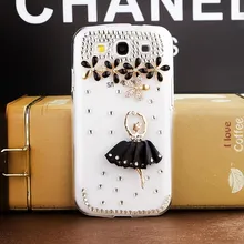 Black skirt girl rhinestone mobile phone font b case b font for font b Samsung b