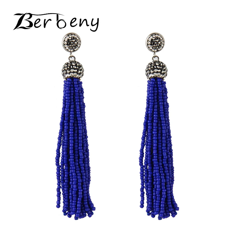 New Vintage Bohemian Crystal Long Silk Tassel Earring For Women Rhinestone Long Beaded Drop Earring For Wedding Jewelry Handmade
New Vintage Bohemian Crystal Long Silk Tassel Earring For Women Rhinestone Long Beaded Drop Earring For Wedding Jewelry Handmade