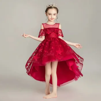 3~13Ys Little Kids Baby Elegant Birthday Wedding Party Tail Princess Mesh Dress Children Infant Girls Fashion Host Costume Dress
3~13Ys Little Kids Baby Elegant Birthday Wedding Party Tail Princess Mesh Dress Children Infant Girls Fashion Host Costume Dress