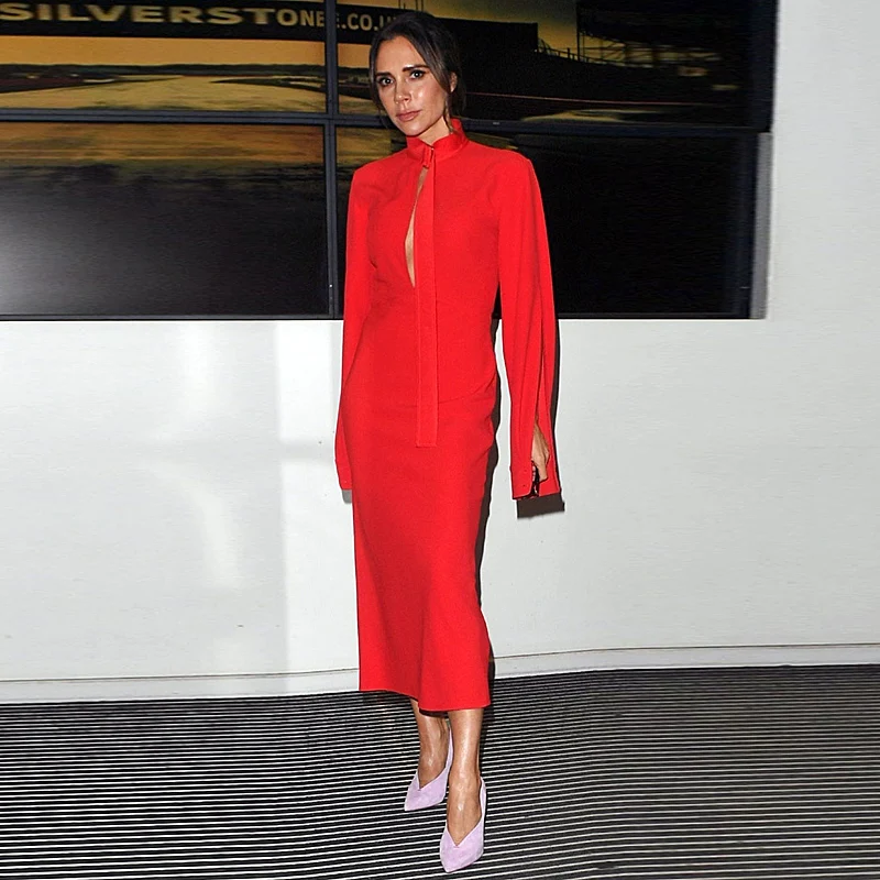 Mermaid High Quality 2019 Spring New Women'S Fashion Party Work Sexy Vintage Elegant Chic Victoria Beckham Long Sleeve Dress
Mermaid High Quality 2019 Spring New Women'S Fashion Party Work Sexy Vintage Elegant Chic Victoria Beckham Long Sleeve Dress