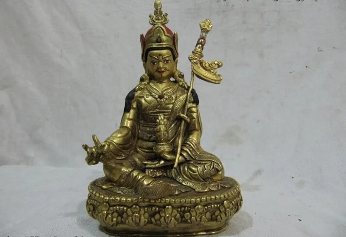 song voge gem S0604 Tibet temple 100% Pure Bronze 24K Gold Gild Padmasambhava master Buddha Statue
song voge gem S0604 Tibet temple 100% Pure Bronze 24K Gold Gild Padmasambhava master Buddha Statue