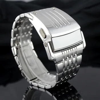 Electronic 2017 New Men Digital Big Wrist Watch Iron Man Style LED Display Watches Men's Stainless Steel Band Relogio Military
Electronic 2017 New Men Digital Big Wrist Watch Iron Man Style LED Display Watches Men's Stainless Steel Band Relogio Military