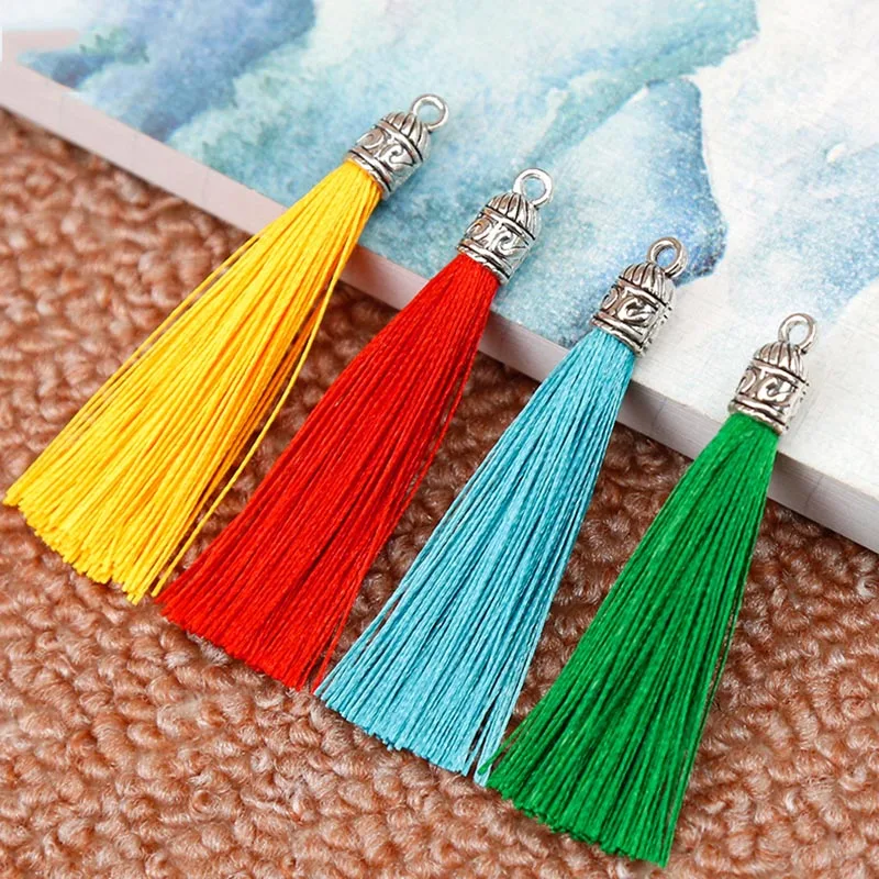 10pcs/lot Tassel Brush Cords with Metal Caps Charms Pendant fit Bag Car Earrings Tassels Cords for DIY Jewelry Making Findings
10pcs/lot Tassel Brush Cords with Metal Caps Charms Pendant fit Bag Car Earrings Tassels Cords for DIY Jewelry Making Findings