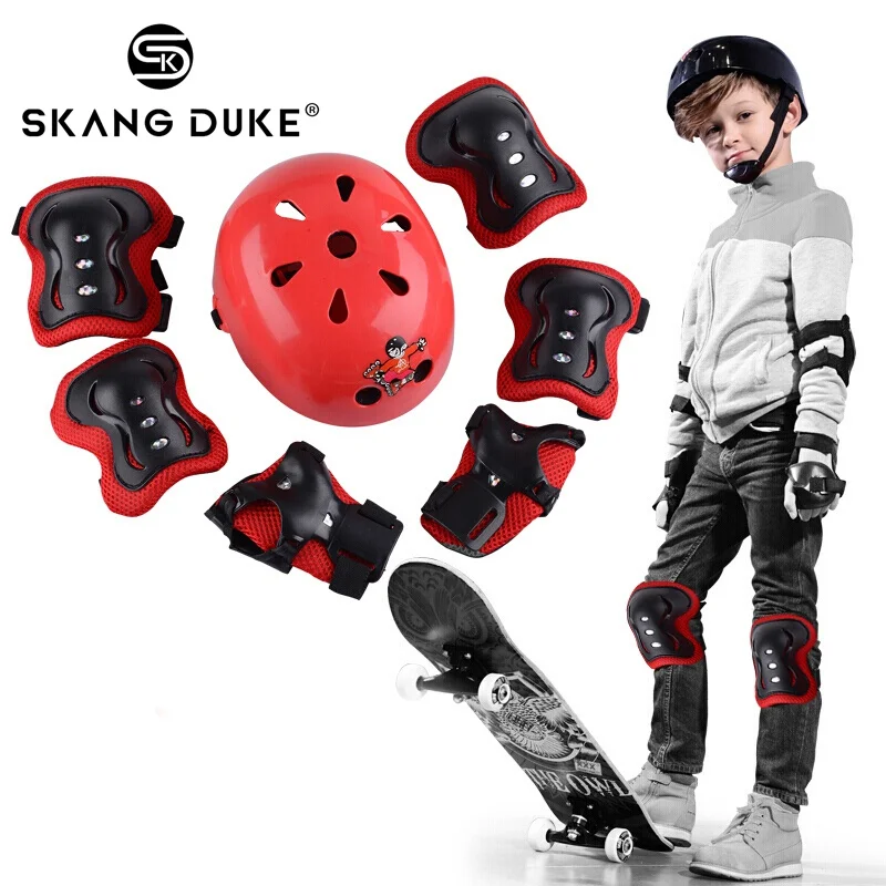 7Pcs/set Kids Skating Cycling Helmet Elbow Knee Children Skating Helmet Protection Safety Cycling Pad Wrist Pads Elbow Protect
7Pcs/set Kids Skating Cycling Helmet Elbow Knee Children Skating Helmet Protection Safety Cycling Pad Wrist Pads Elbow Protect