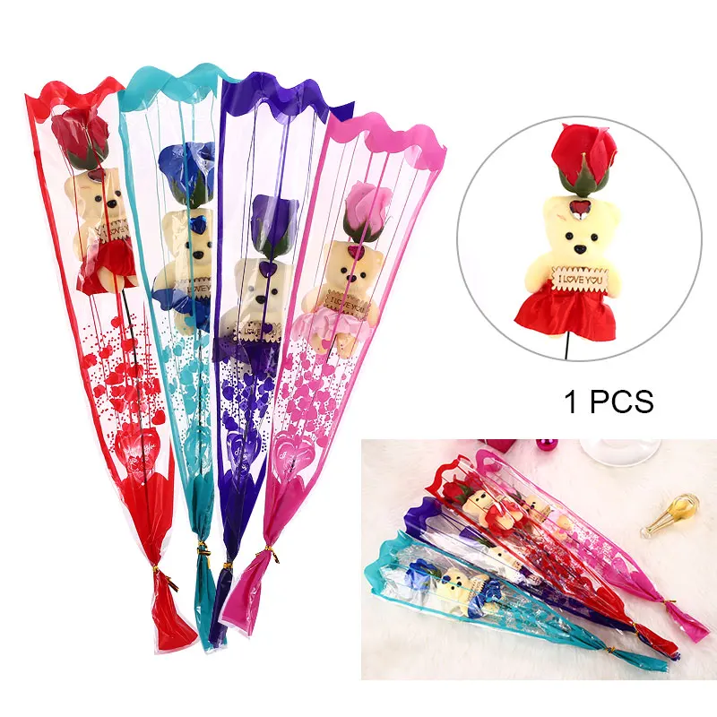 Bear Dolls Soap Flower Artificial Flowers Latex Soap Flowers Bouquet Bear of Roses Wholesale Gift Home Decor Manual Accessories
Bear Dolls Soap Flower Artificial Flowers Latex Soap Flowers Bouquet Bear of Roses Wholesale Gift Home Decor Manual Accessories