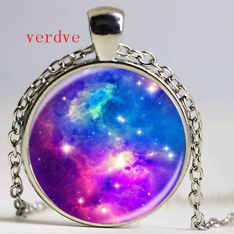 Fashion Galaxy Nebula Space Pendant Necklace Glass Cabochon Vintage Jewelry Statement Chain Necklace Women Best Gift
Fashion Galaxy Nebula Space Pendant Necklace Glass Cabochon Vintage Jewelry Statement Chain Necklace Women Best Gift