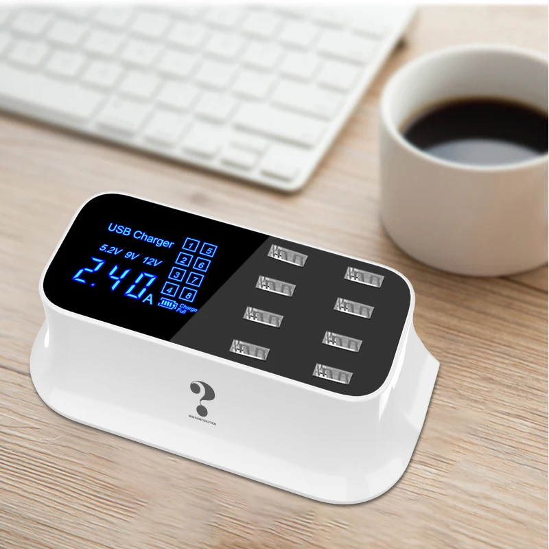 8 Ports USB Quick Charge 3.0 Adapter Smart Type C Charger Station Led Display Fast Charging Phone For iPhone X For Redmi Samsung
8 Ports USB Quick Charge 3.0 Adapter Smart Type C Charger Station Led Display Fast Charging Phone For iPhone X For Redmi Samsung