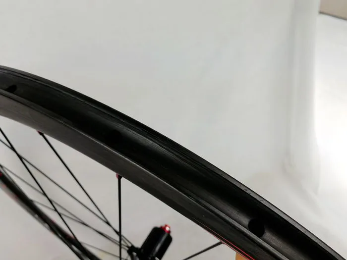 Perfect 700C Wheelset Carbon Wheels Road Bike Tubeless Wheel V/C Brake Profile 38-40-50-55mm Depth Clincher Carbon Rim Direct-pull 27