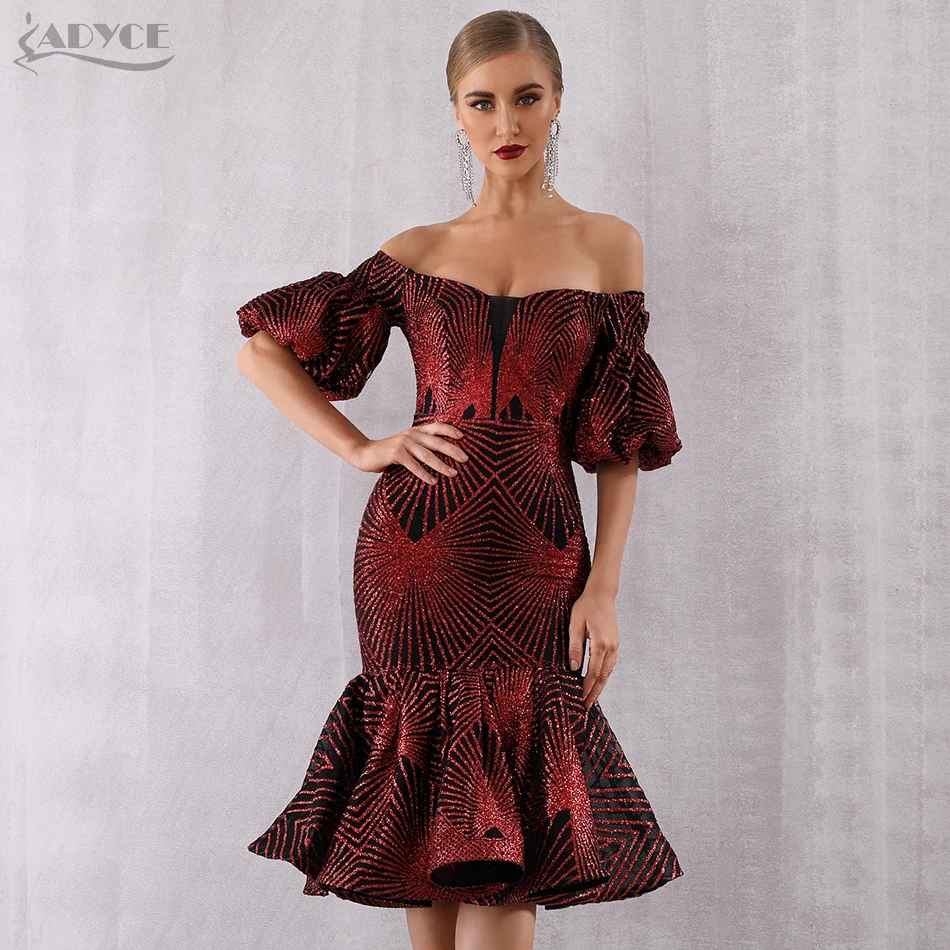 Adyce New Summer Bandage Dress Women Vestido 2019 Sexy Slash Neck Short Sleeve Off Shoulder Midi Celebrity Evening Party Dresses
Adyce New Summer Bandage Dress Women Vestido 2019 Sexy Slash Neck Short Sleeve Off Shoulder Midi Celebrity Evening Party Dresses