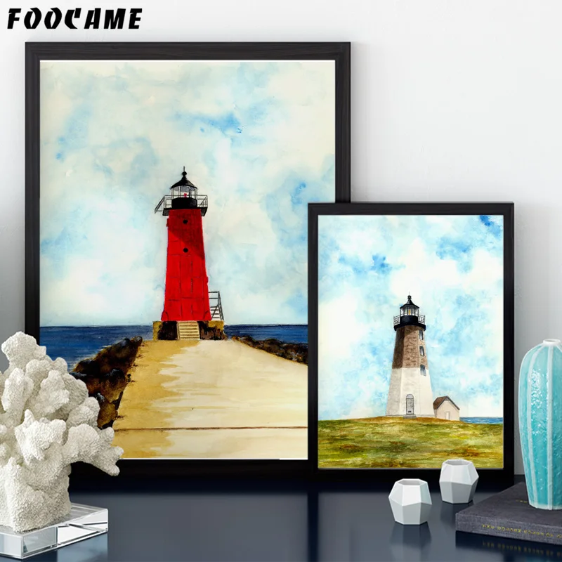 FOOCAME Lighthouse Sea Beach Minimalism Art Canvas Poster Print Painting Modern Background Home Decoration Picture No Frame
FOOCAME Lighthouse Sea Beach Minimalism Art Canvas Poster Print Painting Modern Background Home Decoration Picture No Frame